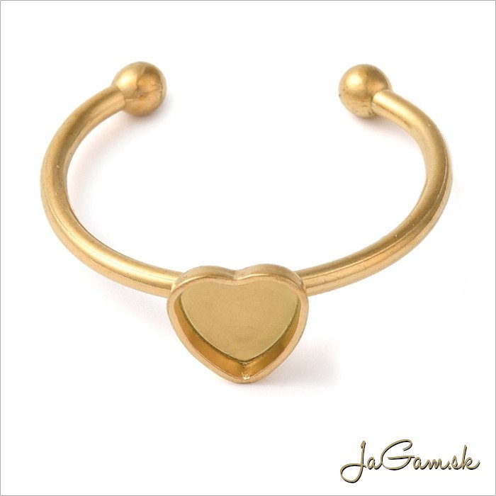 Základ na prsteň s lôžkom CHIRURGICKÁ OCEĽ 6x6mm, 1ks (CH1774g)